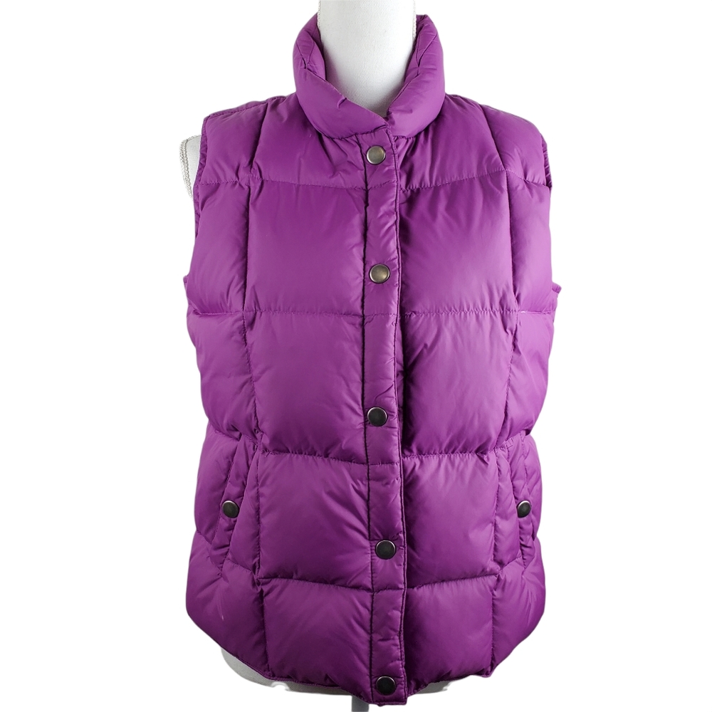 Athletech purple sleeveless puffer coat M